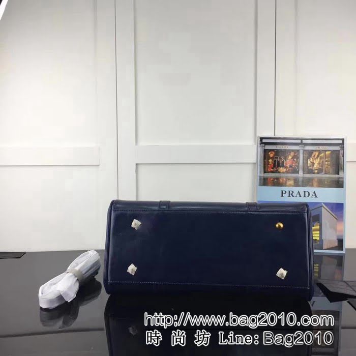 普拉達PRADA原單 2966義大利最新版 原版油蠟皮 手提肩背包 PHY1586